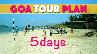 5 Days Goa Tour Plan | North Goa and South Goa Tourist Places | Complete Goa Tour