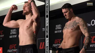 Alexander Volkov And Tom Aspinall Make Weight For Heavyweight Main Event | UFC London | MMA Fighting