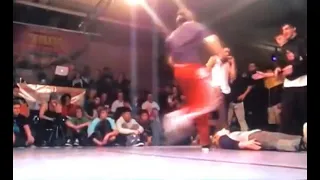 Brutal Dance Battle !! Lil Amok gets Kicked in the Head