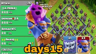 Super bowler smash attack th15|legend league attacks august season days15|clash of clans