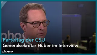 CSU-Parteitag: Generalsekretär Martin Huber im Interview am 23.09.23