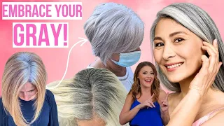 Tips for Going GRAY. New YOU New Phase of Life. Natural Hair.