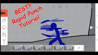 FlipaClip Tutorial PUNCH BARRAGE Stick Animation