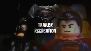 batman v superman trailer lego recreation