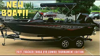 NEW BOAT!!  2021 Tracker Targa V-19 Combo Tournament Edition (Walkthrough)