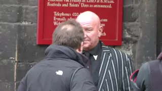 Dave Courtney at Bruce Reynold's Funeral