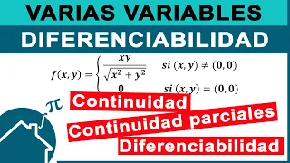 📌 CONTINUIDAD y DIFERENCIABILIDAD Función de Varias Variables