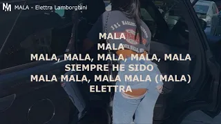 MALA-Elettra Lamborghini-(LYRIC-LETRA)