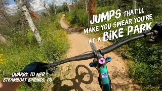 Bike Park Quality Jumps on Emerald Mountain: Steamboat Springs