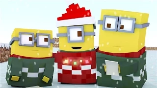 ♪ Minecraft Minions Singing Jingle Bells ♪ - ( Minecraft Animation )