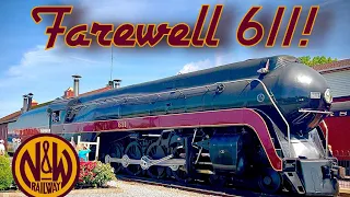 N&W 611 - FINAL Weekend at Strasburg, Chasing the Queen of Steam!