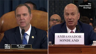 WATCH: Sondland: Pompeo was aware of connection between investigations and assistance to Ukraine