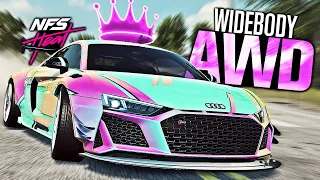 Need for Speed HEAT - The BEST AWD Car? Audi R8 Widebody Customization!