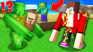 JJ and Mikey Survived 100 Days as GOLEM in Minecraft - Maizen