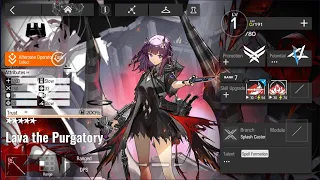 ARKNIGHTS Lava The Purgatory All Skill Showcase and Power Up Operator Hibiscus Twin Sister