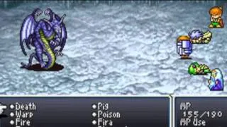 FFIV - Palom & Porom vs the Summoned Monsters: Bahamut (No Items)