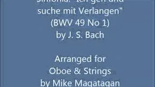 Sinfonia: "Ich geh und suche mit Verlangen" (BWV 49 No 1) for Oboe & Strings