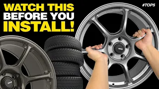 WATCH THIS - Before You Buy WHEELS & TIRES | #topfive