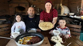 Dagestan Breakfast. Mountain folk food