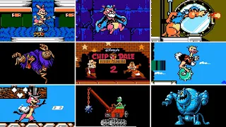 NES: Chip 'n Dale Rescue Rangers 2 All Boss Fights - uniKorn