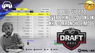 100% GUIDE TO EVERYTHING SCOUTING IN NHL 22 FRANCHISE MODE