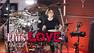 This Love - Maroon 5 [ cover ] Drum & Piano by Kalonica Nicx