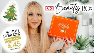 OK! Christmas Beauty Box Unboxing - WORTH OVER £350! *My Full Review & Spoilers* Get Yours For £45!