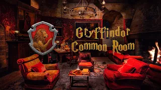 Gryffindor Common Room ⚡ Harry Potter Ambience 🔥 Hogwarts ASMR