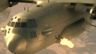 AC-130 Gunship in Action | Firing All Its 25mm GAU-12 Equalizer 3D Animation | Day Two