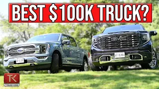 Luxury Truck Showdown! 2023 GMC Sierra Denali Ultimate vs Ford F-150 Limited