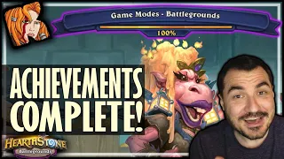 ACHIEVEMENTS COMPLETE! - Hearthstone Battlegrounds