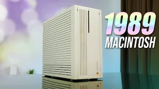 Using Apple's Macintosh IIcx... From 1989!