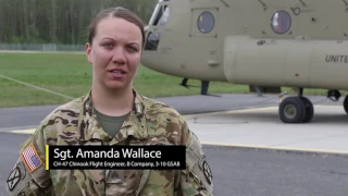 10th CAB CH-47 Chinook paradrops with Latvian SOF