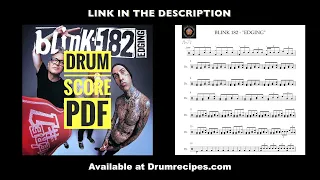 Edging - Blink-182  (Drum Sheet Music)