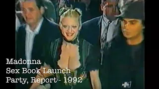 Madonna - Sex Book Launch Party - Report - Italian TV - 1992