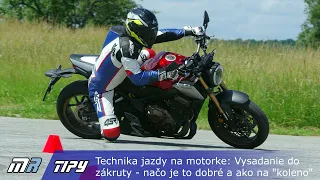 MR Tipy: Technika jazdy na motorke: Vysadanie do zákrut: Načo je to dobré a ako dať "koleno"