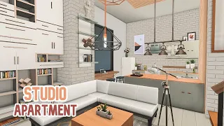 Studio Apartment | Stop motion speed build | No CC | The sims 4