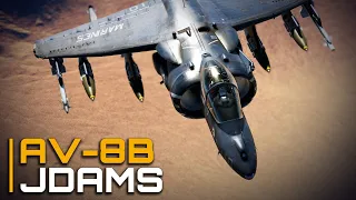 JDAM Strike on Preplanned Targets with the AV-8B Harrier [DCS World]