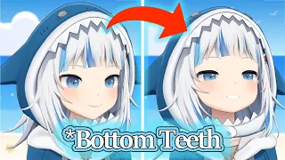 3D Gura officially has bottom teeth