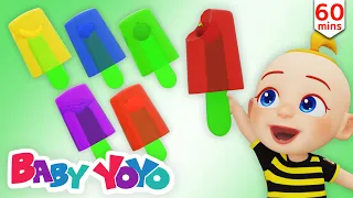 The Colors Song (Ice Candy) + more nursery rhymes & Kids songs - Baby yoyo