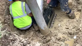 They fix the broken water line ( part two )