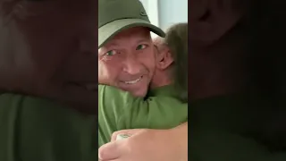 Emotional reunion with Dad