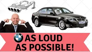 Making my BMW 550i as LOUD as I can!! STRAIGHT PIPE CUTOUT!POV + ACCELERATION