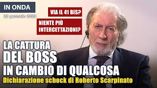 Roberto Scarpinato, rivelazione shock: la cattura del boss M. Denaro è uno scambio