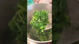 Preserving Kale from the garden ￼