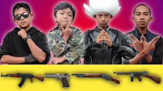 TEBAK NAMA NAMA SENJATA YANG ADA DI FREE FIRE PART 2! | CHALLENGE | Mikael Family