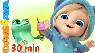 😍 Five Little Speckled Frogs and More Nursery Rhymes | The Ice Cream Song | Dave and Ava 😍