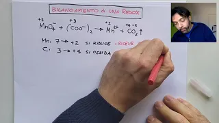 Esercizio sul bilanciamento di una reazione redox con il metodo dei numeri di ossidazione.