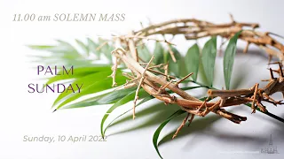 11.00 am Mass - Palm Sunday of the Passion of the Lord, St Patrick's Cathedral, Sunday 10 April 2022