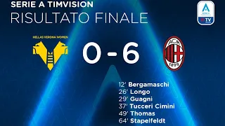 Hellas Verona-Milan 0-6 | Bergamaschi apre la goleada | Serie A Femminile  @timvision 2021/22